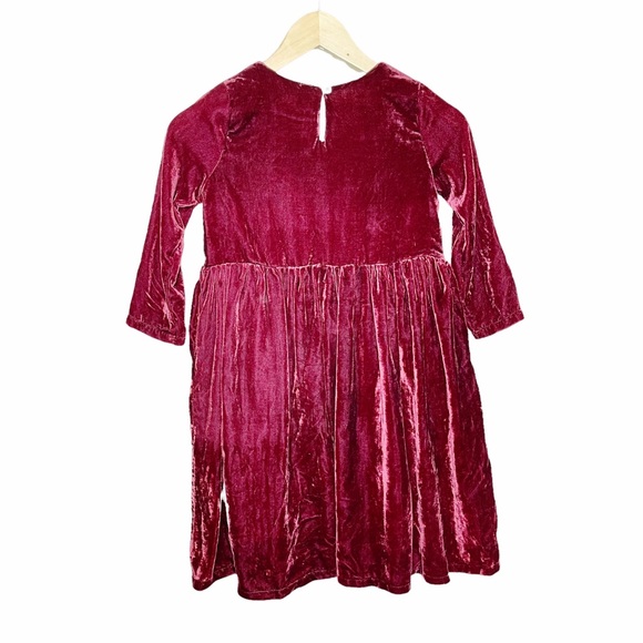 Vignette Girls Charlotte Velvet Dress in Burgundy Size 8y - Picture 3 of 7